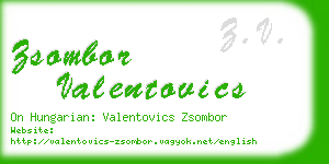 zsombor valentovics business card